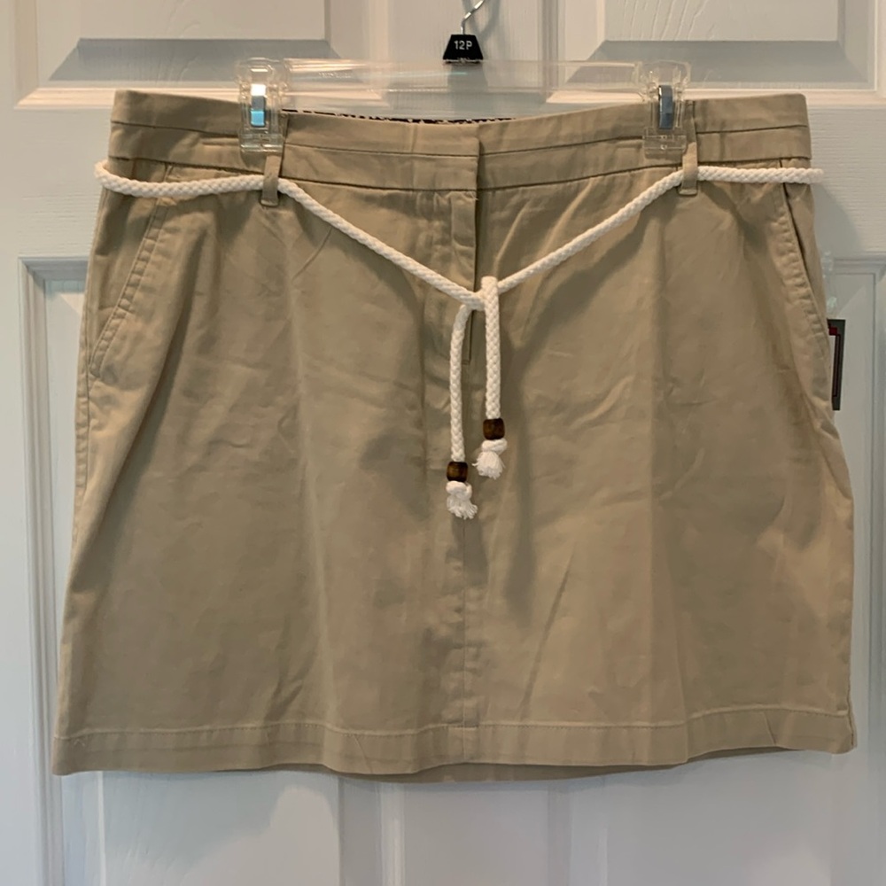 Cambridge Dry Goods Khaki Skirt Sz 14 NEW WITH TAGS
